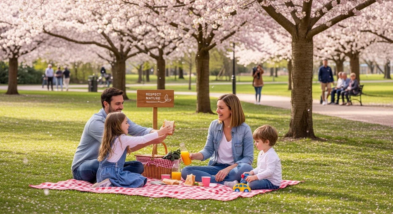 지속 가능한 벚꽃 여행을 위한 에티켓