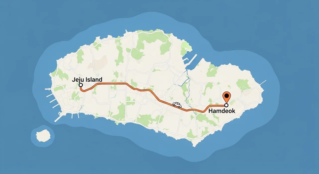 드라이브 코스 개요: 성산에서 함덕까지, 최소한의 움직임으로 최대의 감동을