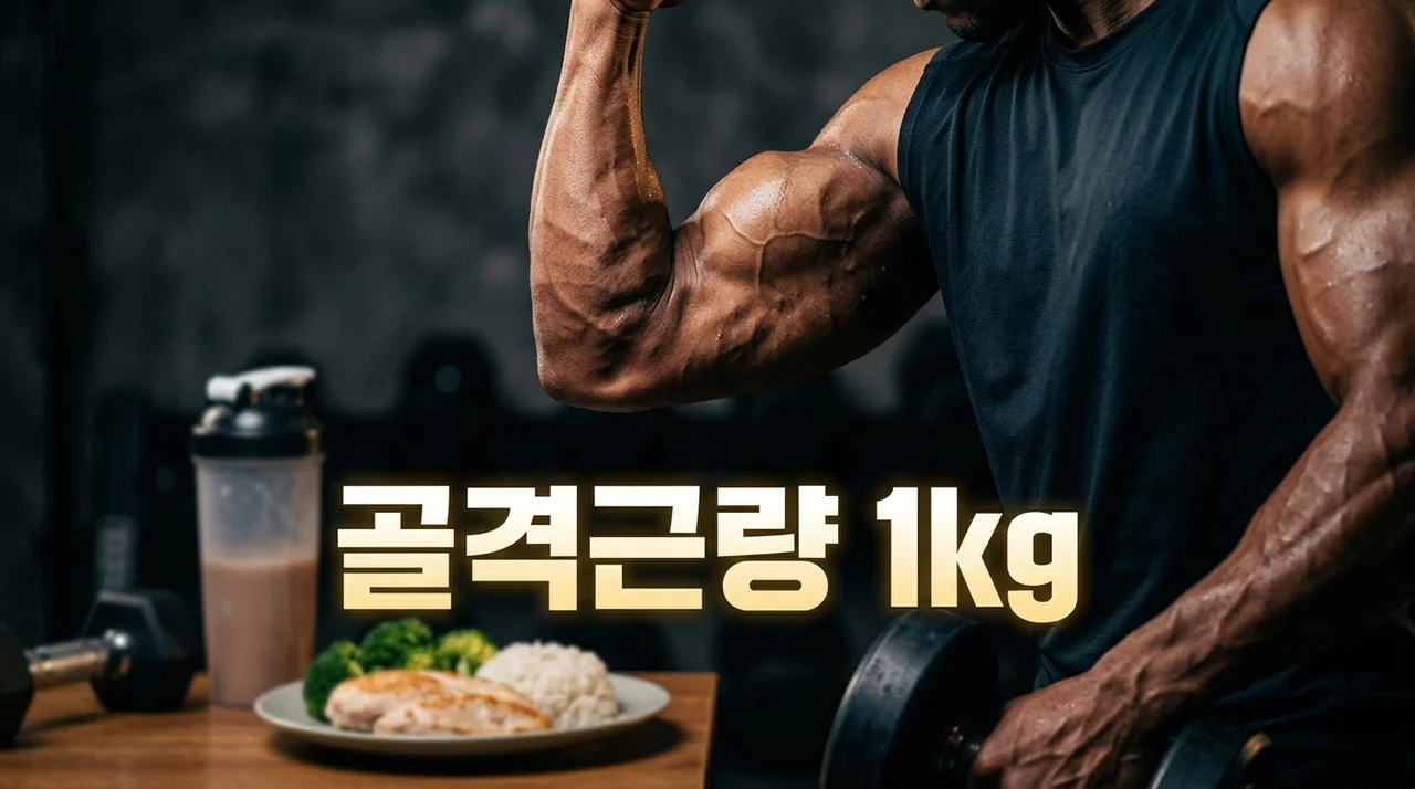 골격근량 1kg 증가, 단백질 섭취량과 현실적인 근성장 전략 A to Z