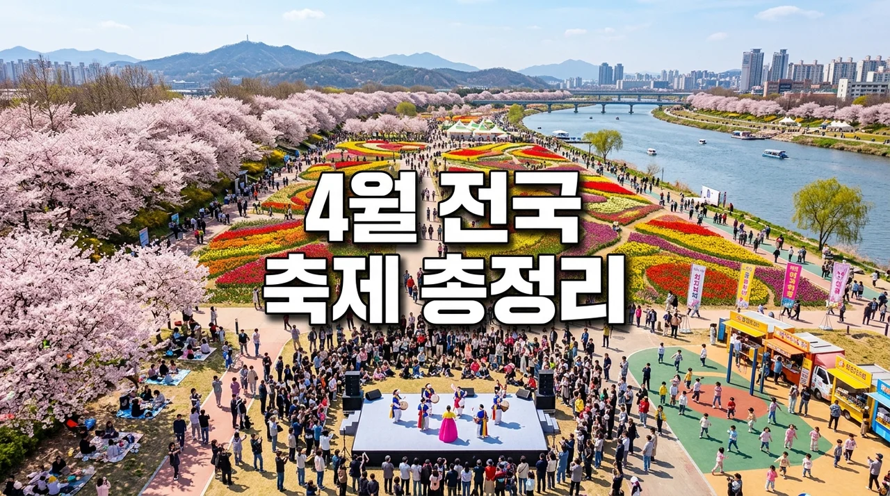 4월 전국 축제 총정리: 봄꽃부터 문화 체험까지 완벽 가이드