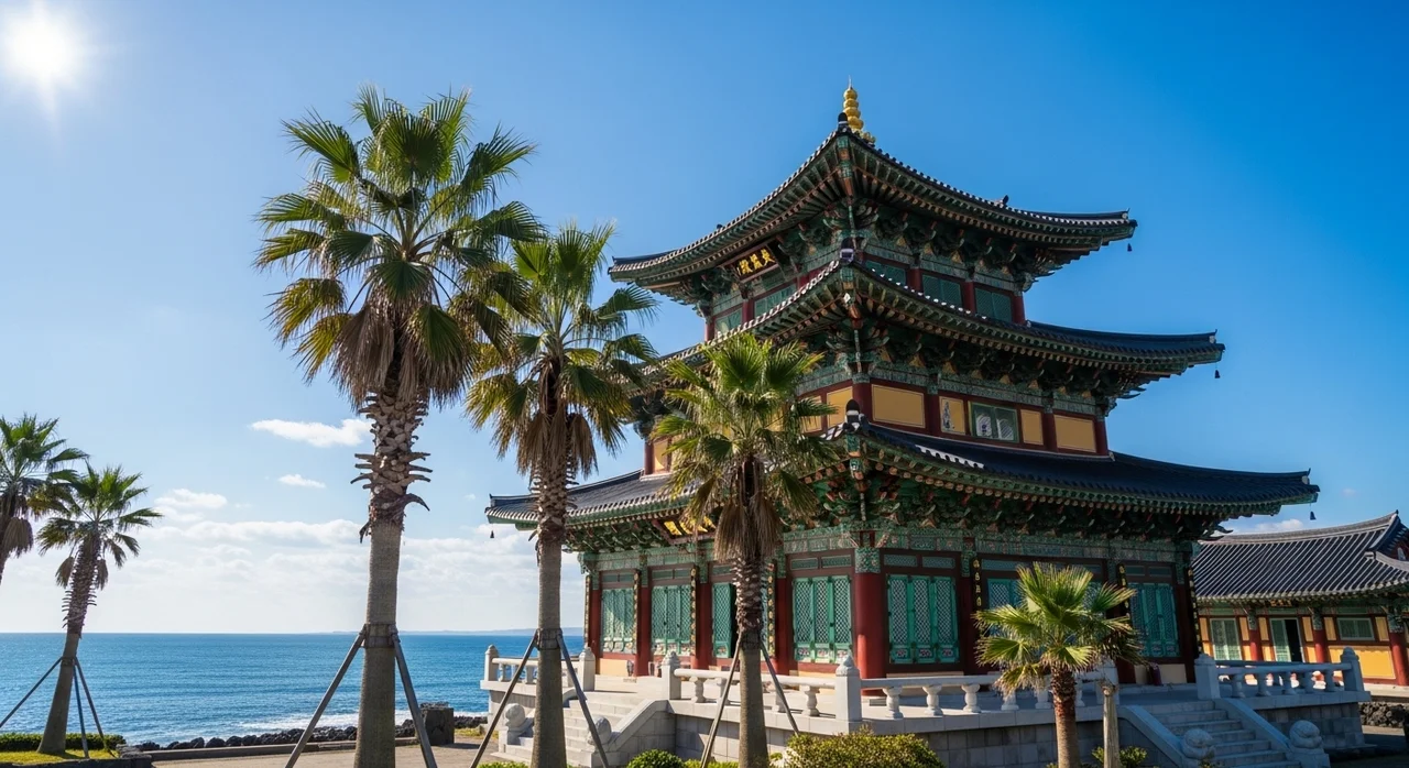 제주 약천사: 이국적인 풍경 속에서의 힐링