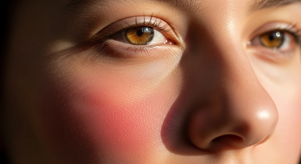 신호 3: 이유 없는 붉은 기와 열감