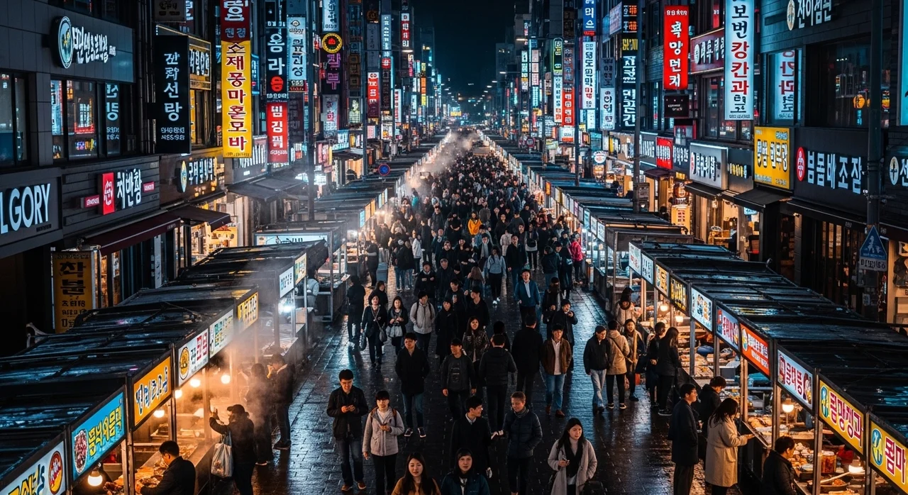 명동: 통기타의 메카에서 글로벌 쇼핑의 중심지로