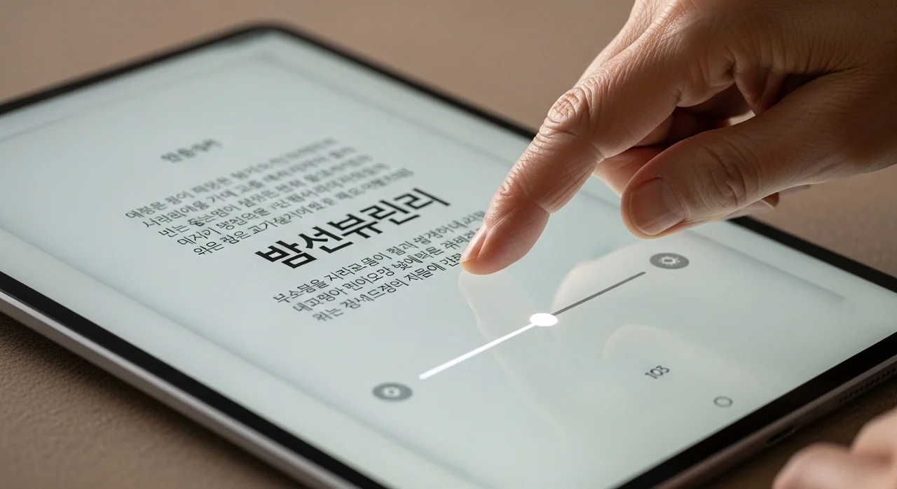 전자책(E-Book)의 숨겨진 장점: 폰트 조절