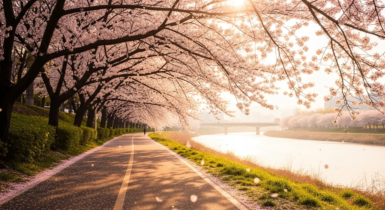2. 안양천 산책로: 도심 속 계절을 만끽하는 평지길