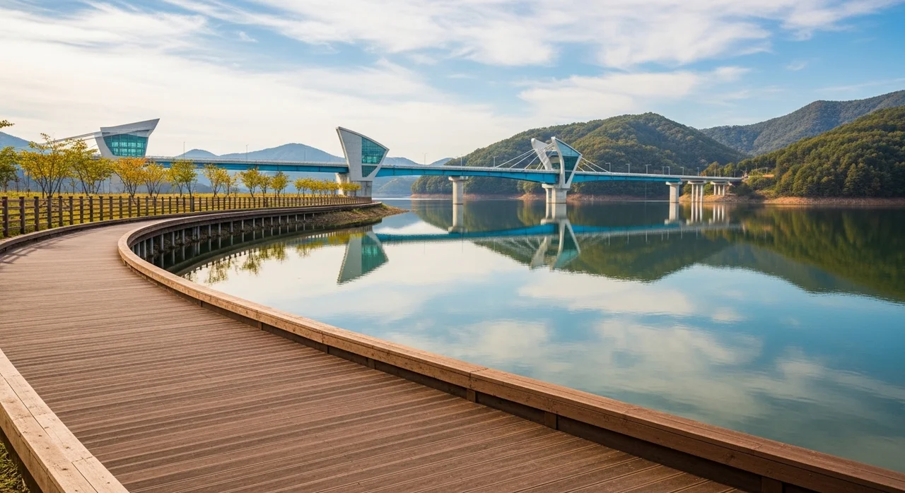 3. 김천 부항댐 수변 둘레길: 호수 위 정취를 느끼는 길
