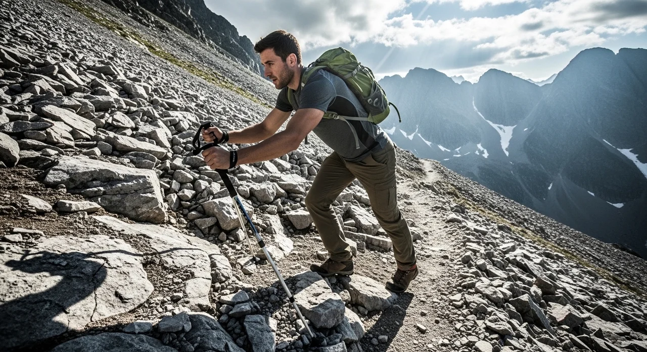 3. 오르막에서의 효율적인 스틱 활용법